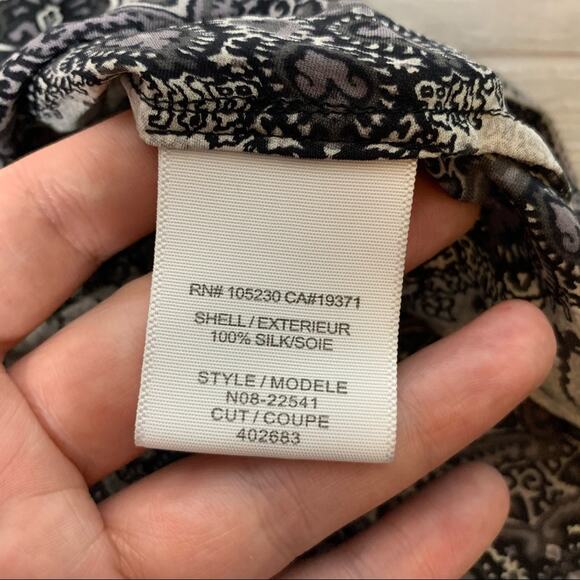 Joie boho print silk off the shoulder tiered top - Picture 7 of 7